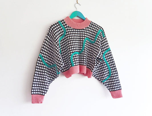 Jumbo Squiggle Grid Jumper